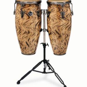 LP Aspire 10-inch and 11-inch Conga Set with Double Stand - Havana Café