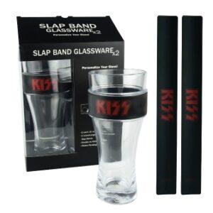 Kiss – Glassware/Slap Bands 2-Pack