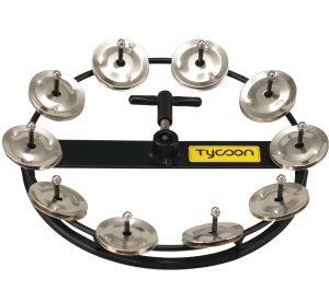 Large Hi-Hat Tambourine with 10 Pair of Jingles
