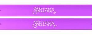Santana 2 Pack Purple Slap Band W/white Logo