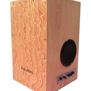 29 Series Gig Box Cajon – Siam Oak with Hand Painted Front Plate