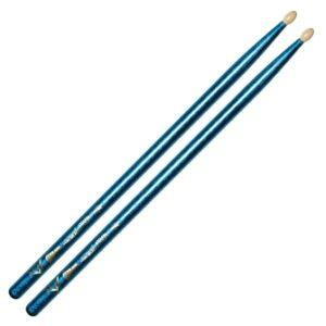 Color Wrap 5A Blue Sparkle Drum Sticks