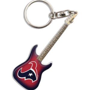 Houston Texans Electric Guitar Keychain