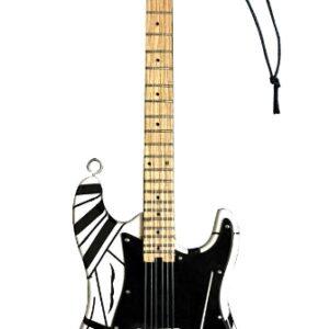 Eddie Van Halen – “Franky” (White/Black) 6″ Holiday Ornament