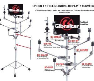 Cymbal Mounting Free-Standing Display