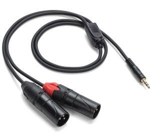 Tourtek Pro – 1/8″ TRS (Stereo) to Dual XLR (Male) Cable