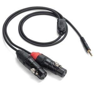Tourtek Pro – 1/8″ TRS (Stereo) to Dual XLR (Female) Cable