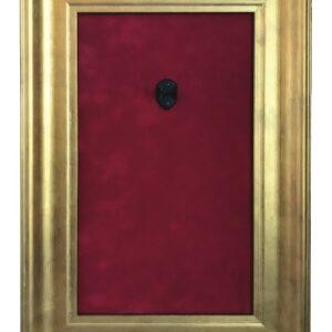 12 X 18 Mini Guitar Display Frame Red Suede Gold Frame Holds 1 Model