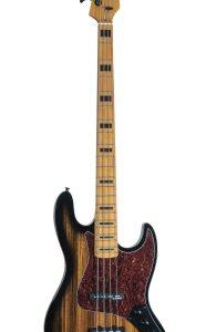 Vintage Element 4 Zebra Burst Electric Bass