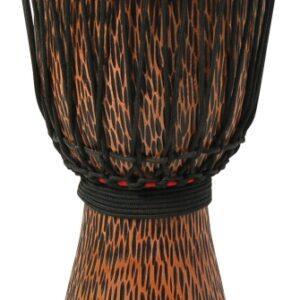 Hand-Carved Chiseled Orange Series Djembe