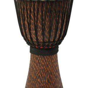 Hand-Carved Chiseled Orange Series Djembe