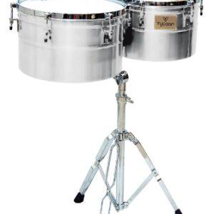 Deep-Shell Chrome Finish Timbales