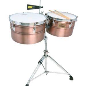 Deep-Shell Antique Copper Finish Timbales