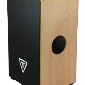 29 Roundback Series Cajon – Black Makah Burl Front Plate