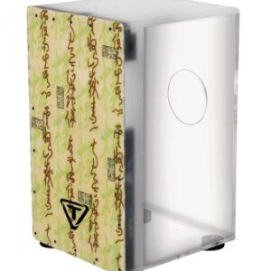 29 Series Clear Acrylic Cajon With Premium Fiberglass Front Plate - Symbol Design