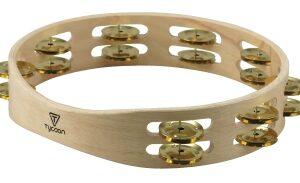 Double Row Wooden Tambourine