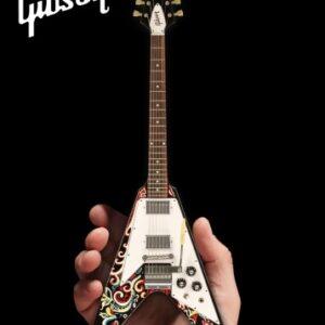 Jimi Hendrix Gibson Psychedelic Mini Replica Guitar