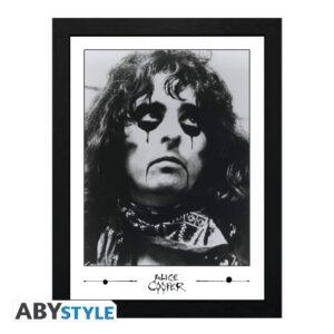 Alice Cooper – Early Alice Cooper Black and White Framed Print