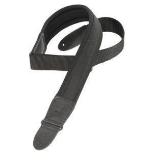 2 1/4“ Wide Black Neoprene Guitar Strap.